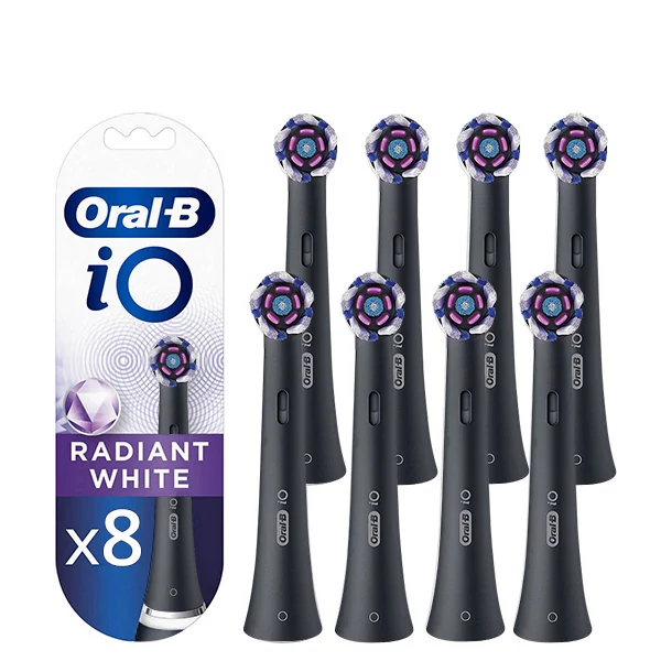 Насадки Oral-B iO RB WB Radiant White Black (8 шт.) ЄС
