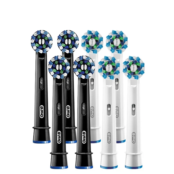 Насадки Oral-B набір EB50 Cross Action (4 шт.) + EB50BK (4 шт.) ЄС