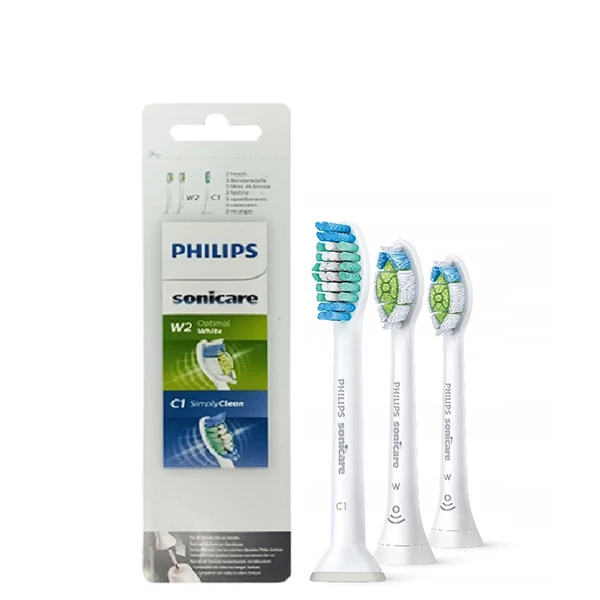 Насадки Philips Sonicare HX6013/56 Optimal White W2 + SimplyClean C1 (3 шт.)