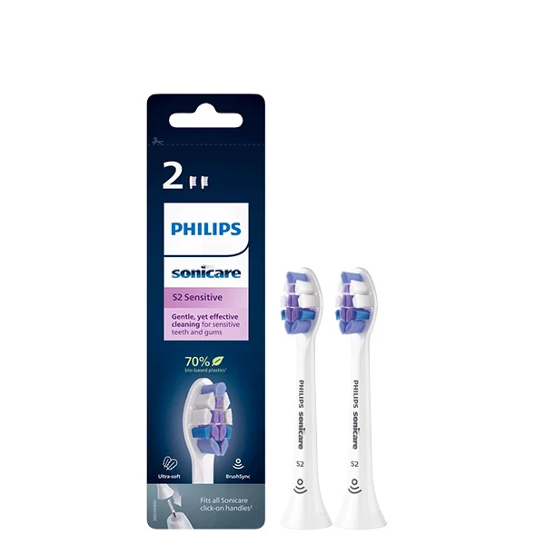Насадки Philips Sonicare S2 Sensitive HX6052/10 White (2 шт.)