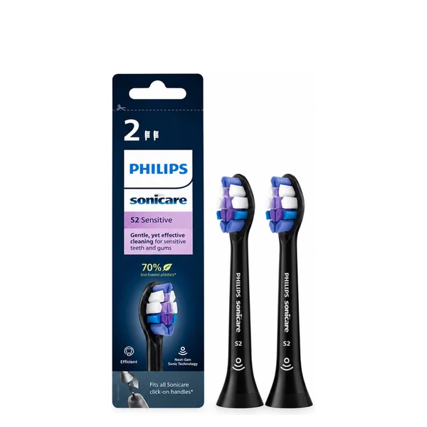 Насадки Philips Sonicare S2 Sensitive HX6052/88 Black (2 шт.)