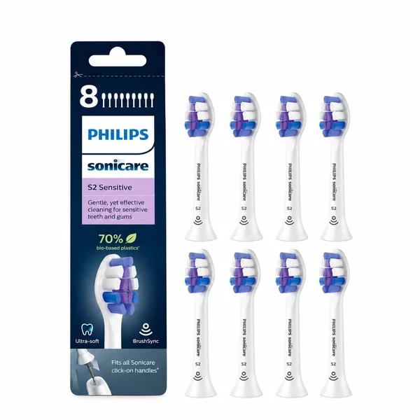 Насадки Philips Sonicare S2 Sensitive HX6058/10 White (8 шт.)
