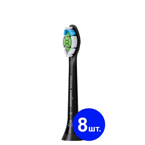 Насадки Philips Sonicare W Optimal White HX6064/11 Black 8 шт. ЄС