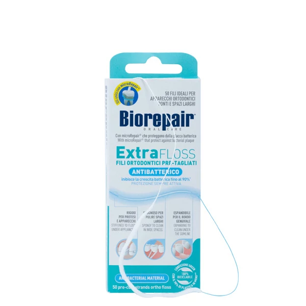 Зубна нитка Biorepair Extrafloss (50 шт.) ЄС