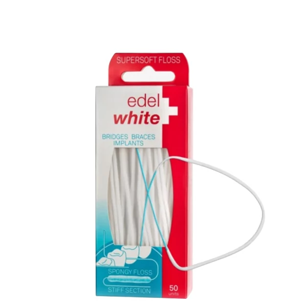 Зубна нитка Edel+White Суперфлосс (50 шт.)