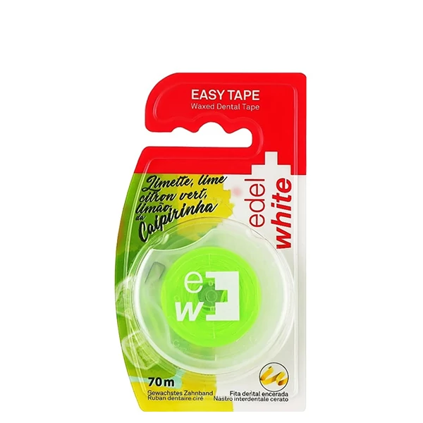 Зубна нитка флос Edel + White Вощена Лимонад (70 м)