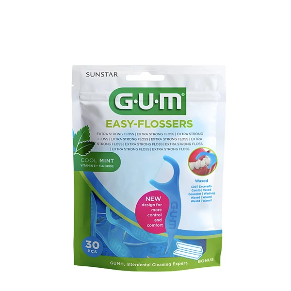 Зубні нитки GUM Easy-Flossers Cool Mint (50 шт.) ЄС