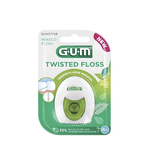 Зубна нитка Gum Twisted Floss (30 м.) ЄС