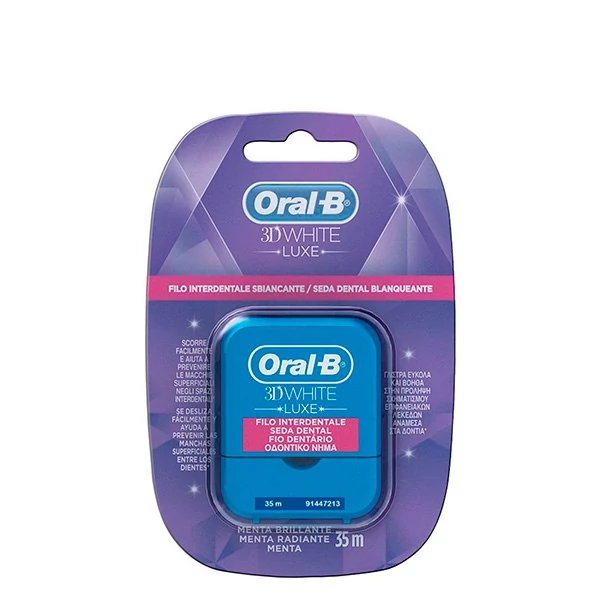 Зубна нитка Oral-B 3DWhite Luxe (35 м.) ЄС