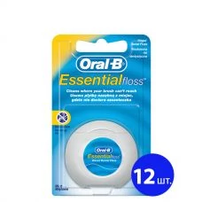 Зубна нитка Oral-B Essential Floss на восковій основі 50м (12 шт.) ЄС