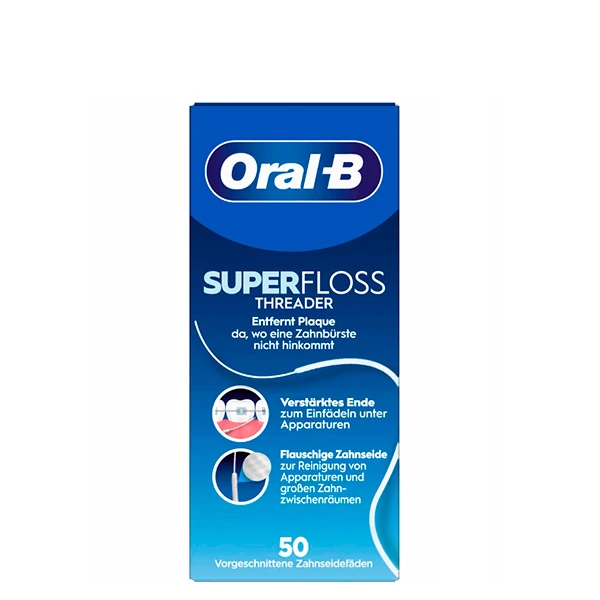 Oral-B зубна нитка Super Floss (50 ниток в упаковці)