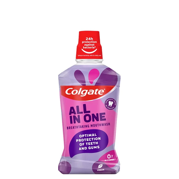 Ополіскувач Colgate All In One без спирту (500 мл.) ЄС