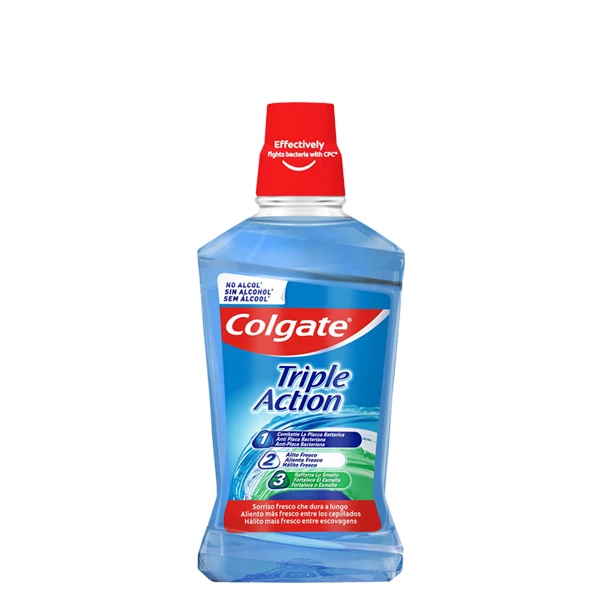 Ополіскувач Colgate Triple Action без алкоголю (500мл.) ЄС