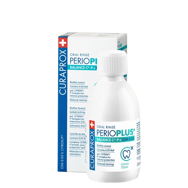Ополіскувач Curaprox Perio plus Balance з хлогексидином 0,05% (230ppm) (200 мл.) ЄС