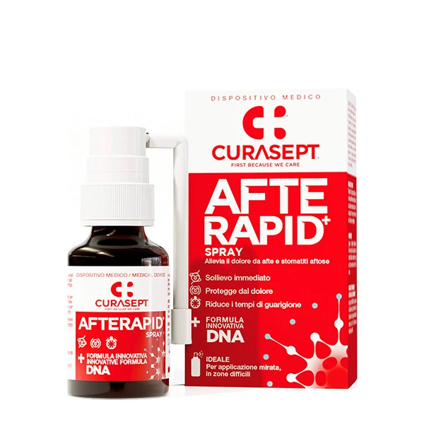 Спрей Curasept Afte Rapid+ від виразок у роті (15 мл.) ЄС