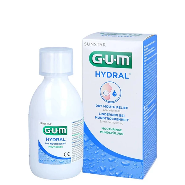 Ополіскувач для рота GUM Hydral від сухості у роті (300 мл.) ЄС