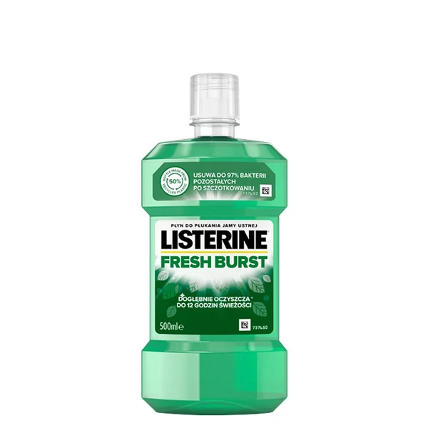 Ополіскувач Listerine Fresh Burst для свіжого дихання (500 мл.) ЄС