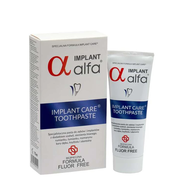 Зубна паста Alfa Implant Care для догляду за імплантатами (з хлоргексидином) (75 мл.) ЄС