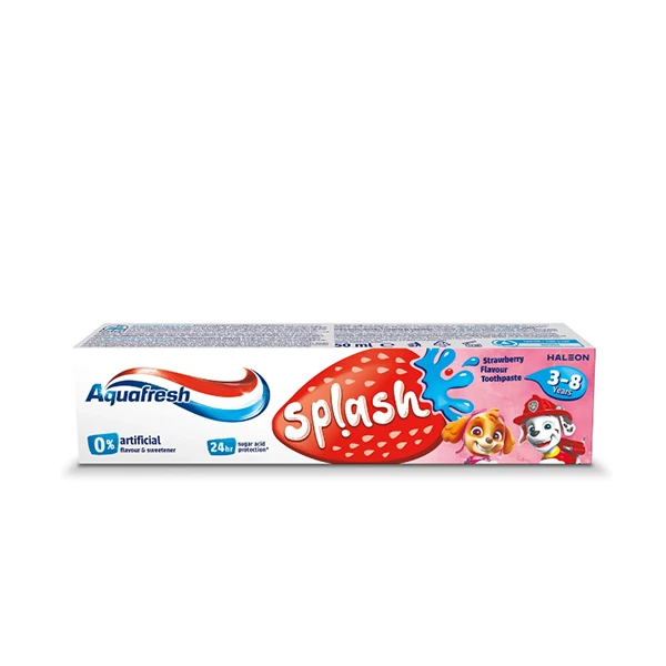 Зубна паста Aquafresh Splash (для дітей 3-8 років) з ароматом полуниц (50 мл.) ЄС