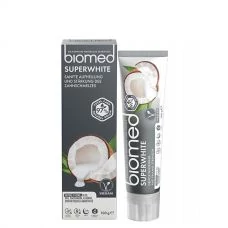 Відбілююча зубна паста Biomed Superwhite з кокосом без фтору (100 г.) ЄС