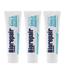 Зубна паста Biorepair Active Shield &quot;Активний захист від карієсу&quot; без фтору (75 мл.) (3 шт.) ЄС