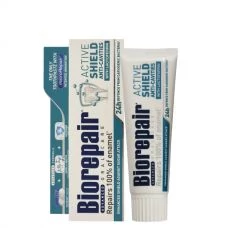 Зубна паста Biorepair Active Shield &quot;Активний захист від карієсу&quot; без фтору (75 мл.) ЄС
