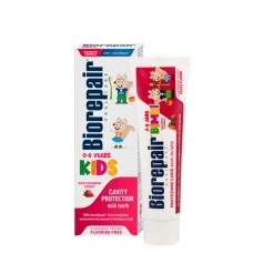 Дитяча зубна паста Biorepair Kids (0-6 років) зі смаком полуниці (без фтору) (50 мл.)