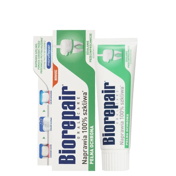 Зубна паста Biorepair Total Protective Repair без фтору для відновлення поверхні емалі (75 мл.)