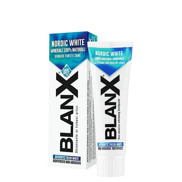 Зубна паста BlanX Nordic White для відбілювання та зміцнення (75 мл.) ЄС