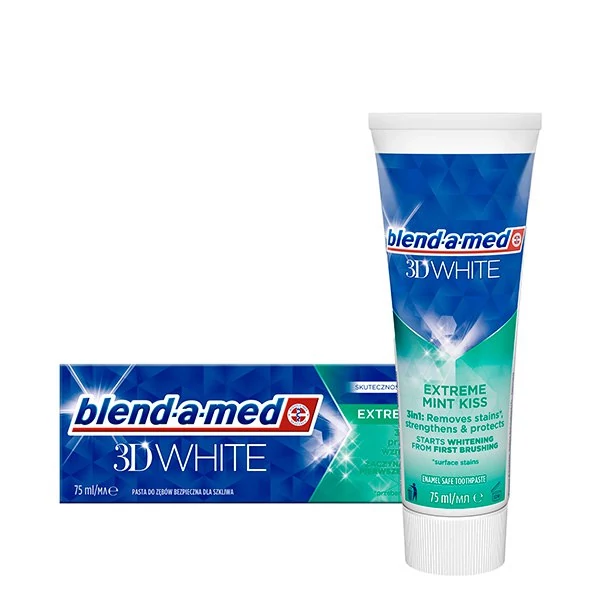 Зубна паста Blend-A-Med 3D White Extreme Mint Kiss (75 мл.) ЄС