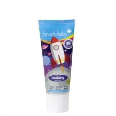 Дитяча зубна паста Brush-Baby Rocket від 3 до 6 років зі смаком чорниці (50 мл.) ЄС