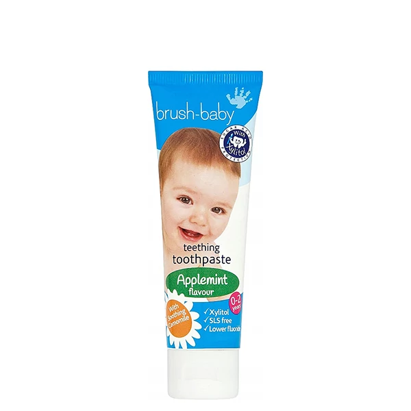Дитяча зубна паста Brush-Baby Teething Toothpaste під час прорізування зубів від 0 до 2 років (50 мл.)