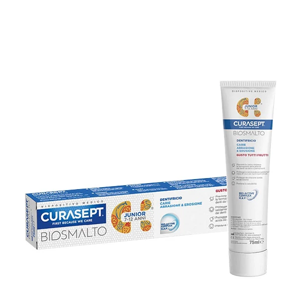 Зубна паста CURASEPT Biosmalto Junior 7-12 років (75 мл.) ЄС