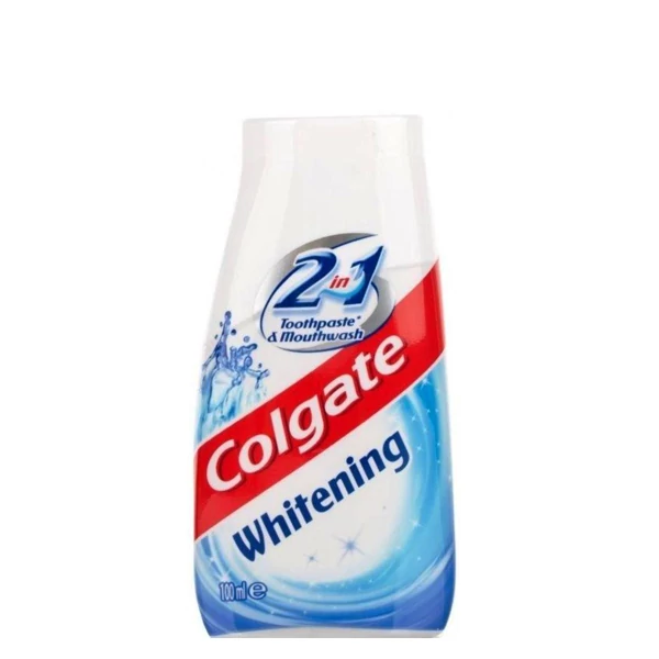 Зубна паста + ополіскувач Colgate 2в1 Отбеливающая 100 мл