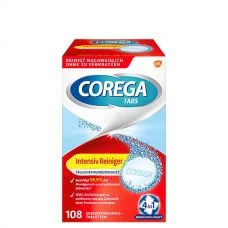 Таблетки для інтенсивного чищення зубних протезів Corega (108 шт.) ЄС