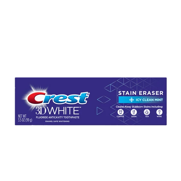 Зубна паста Crest 3D White Stain Eraser Icy Clean Mint 3в1 (99 г)