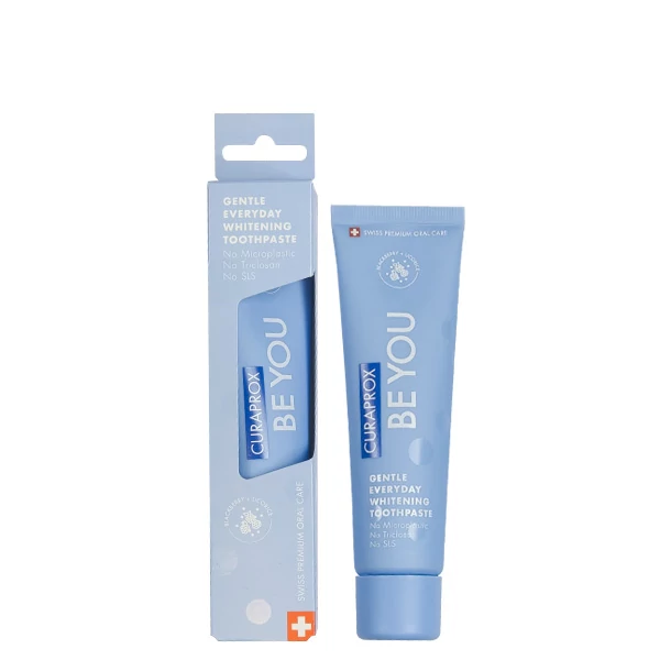 Відбілююча зубна паста Curaprox Be You Blue зі смаком ожини та солодки (60 мл.) ЄС