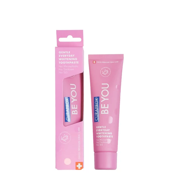 Відбілююча зубна паста Curaprox Be You Pink зі смаком кавуна (60 мл.)