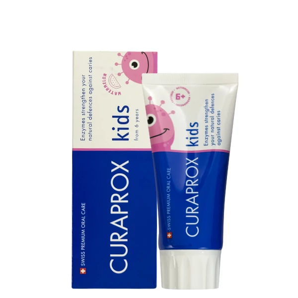 Дитяча зубна паста Curaprox Kids 6+ 1450ppmF зі смаком кавуна (60 мл.)