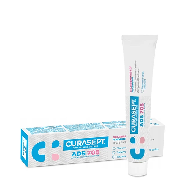 Зубна паста Curasept ADS 705 з хлоргексидином 0,05% та фтором (75 мл.) ЄС