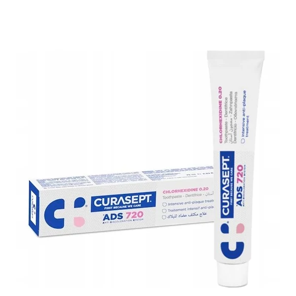 Зубна паста Curasept ADS 720 ортодонтична (хлоргексидин 0,20%) (75 мл.) ЄС