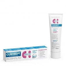 Дитяча зубна паста Curasept Biosmalto Kid Strawberry від 6 місяців (Без фтору) (50 мл.) ЄС