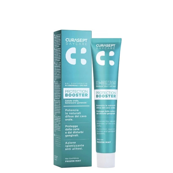 Зубна паста Curasept Daycare Booster Frozen Mint для захисту від карієсу (900 ppm) (75 мл.) ЄС