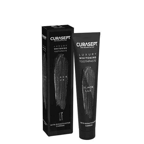 Зубна паста Curasept Whitening Luxury Black Lux відбілююча (75 мл.) ЄС