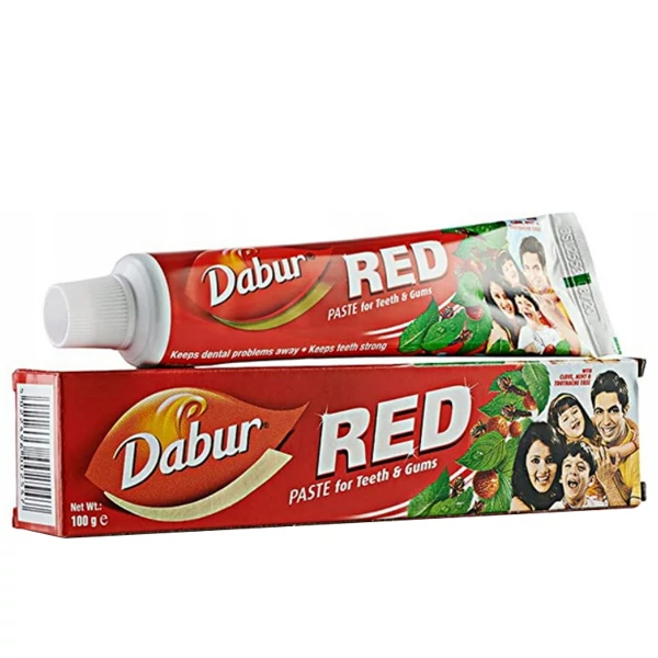 Зубна паста Dabur Red натуральна трав'яна (без фтору) (100 г.) ЄС