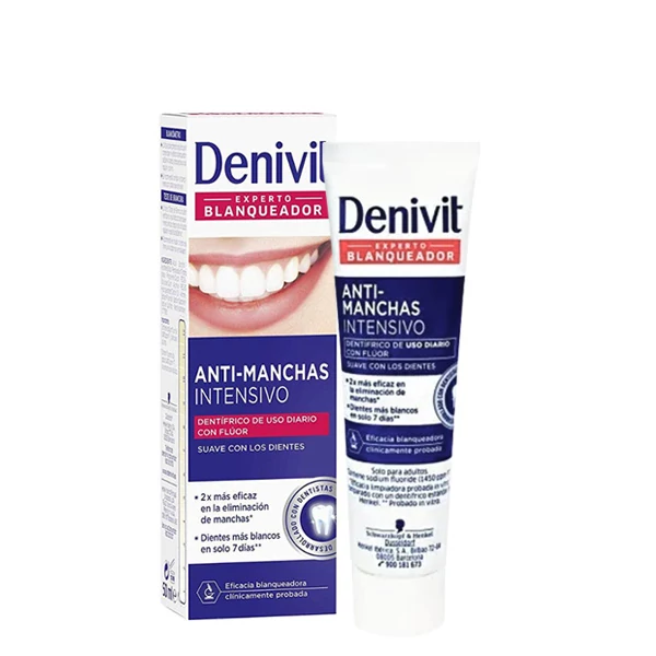 Зубна паста Denivit Anti-Stain відбілююча (50 мл.) ЄС