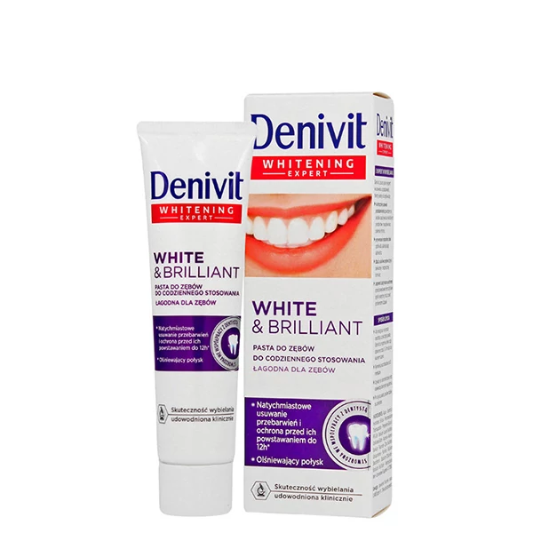Зубна паста Denivit White &amp; Brilliant для щоденного використання (50 мл.) ЄС