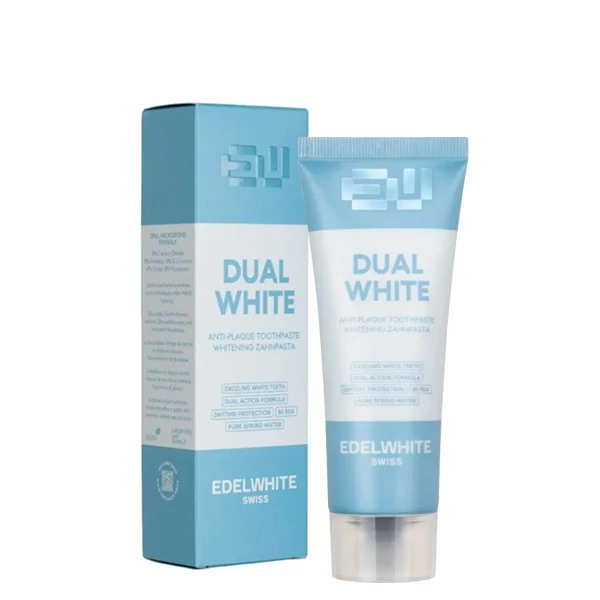 Зубна паста Edel+White Whitening + Anti-Plaque антиналіт та відбілювання (75 мл.) 