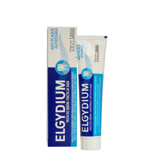 Зубна паста Elgydium Anti-Plaque для видалення зубного нальоту (без фтору) (75 мл)