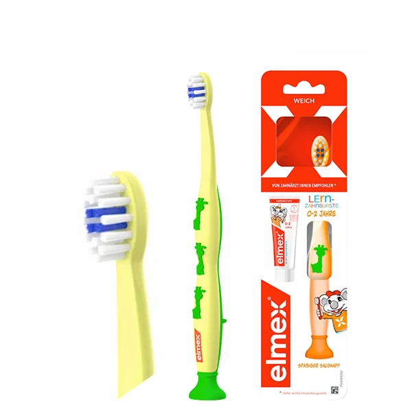 Мануальна зубна щітка Elmex (для дітей 0-2 років) + міні-зубна паста (12 мл.) ЄС